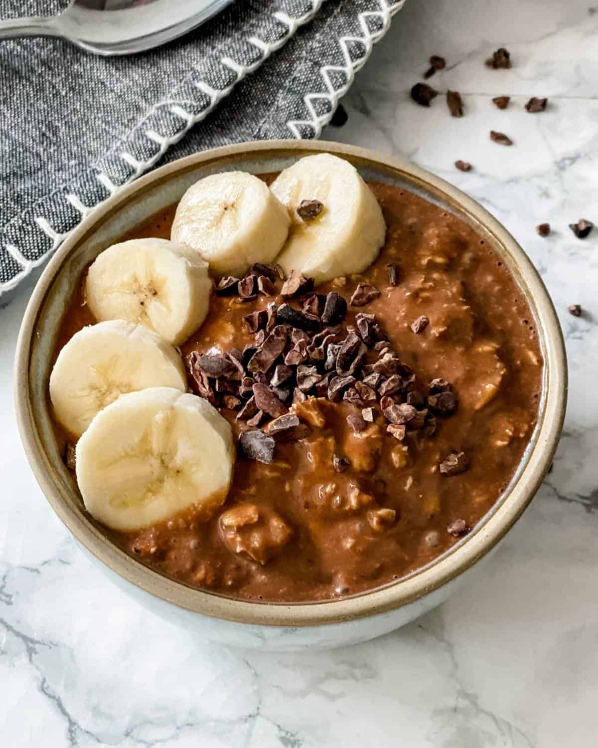 Chocolate Banana Overnight Oats